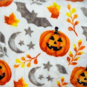 Cozy fall leaves throw blanket